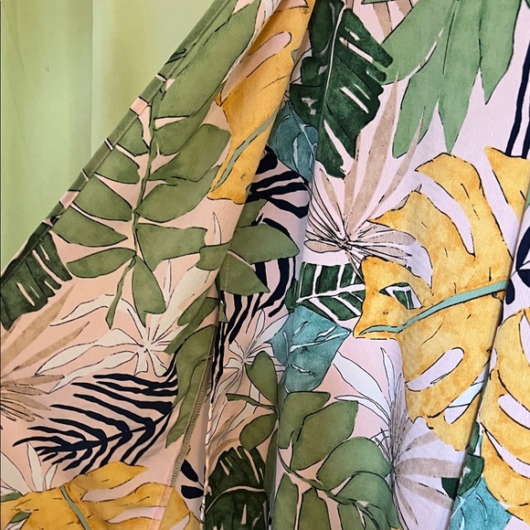 Forever 21 Leaf Print Wide Leg Pants - Picture 11 of 16